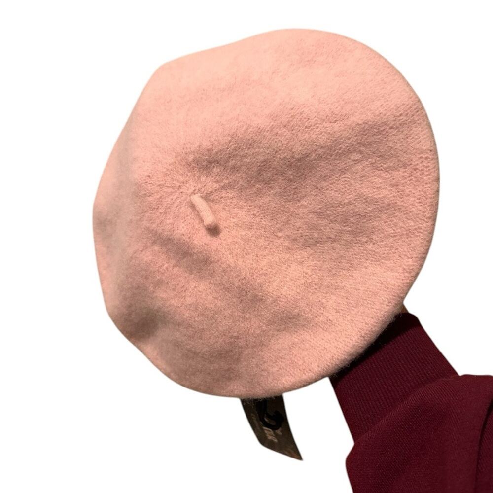 NWT The Hatter Blush Pink 100% Wool Beret, OS Fits Most
